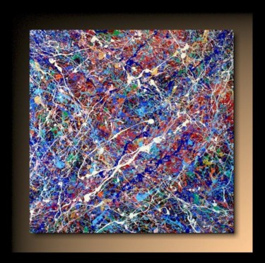 Painting titled "Abstractionp49" by Tehos, Original Artwork, Oil