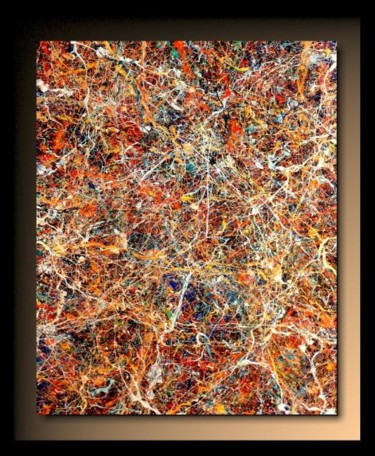 Painting titled "Abstraction B04" by Tehos, Original Artwork, Oil