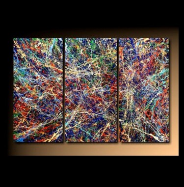 Картина под названием "Abstraction T10" - Tehos, Подлинное произведение искусства, Масло
