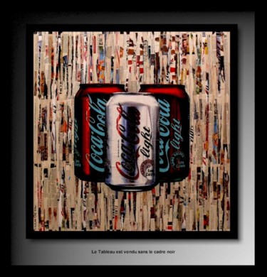 Peinture intitulée "3 Cans of Diet Coke" par Tehos, Œuvre d'art originale, Huile