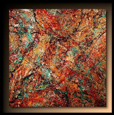 제목이 "Abstraction P318"인 미술작품 Tehos로, 원작, 기름
