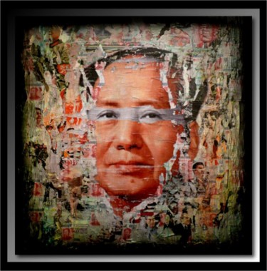 Painting titled "Mao Zedong II" by Tehos, Original Artwork, Oil