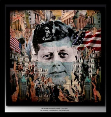 Pintura titulada "JFK" por Tehos, Obra de arte original, Oleo