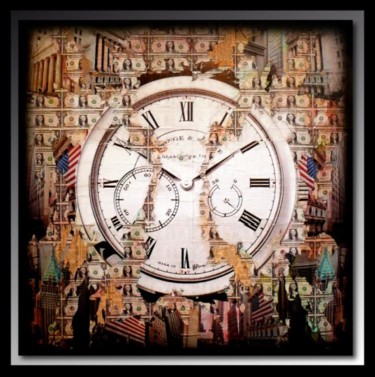 Peinture intitulée "Time Is money for e…" par Tehos, Œuvre d'art originale, Huile