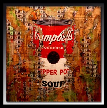 Painting titled "Hot Pepper Soup 03" by Tehos, Original Artwork, Oil