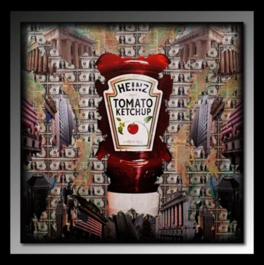 Peinture intitulée "Heinz Tomato Ketchu…" par Tehos, Œuvre d'art originale, Huile