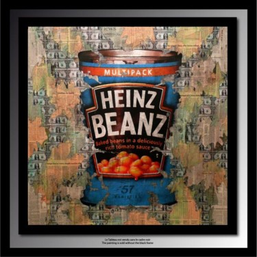 Painting titled "Backed Beans 06" by Tehos, Original Artwork, Oil