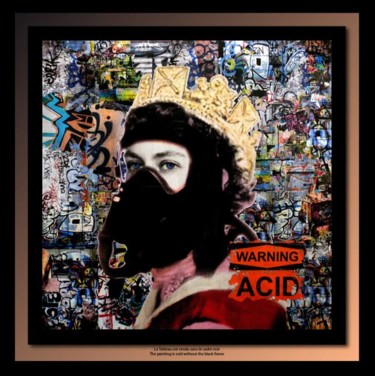 Painting titled "Acid Queen" by Tehos, Original Artwork, Oil