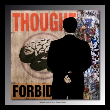 Malerei mit dem Titel "Thought Forbidden" von Tehos, Original-Kunstwerk, Öl