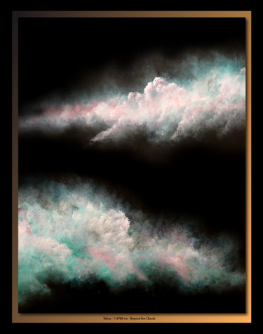 Pintura intitulada "Beyond The Clouds" por Tehos, Obras de arte originais, Óleo