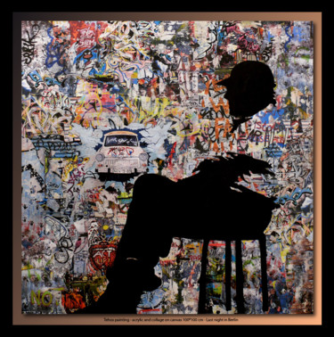 Картина под названием "Last Night in Berlin" - Tehos, Подлинное произведение искусства, Масло