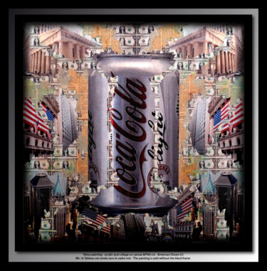 Картина под названием "American Dream 63" - Tehos, Подлинное произведение искусства, Масло
