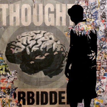 Peinture intitulée "Thought Forbidden 02" par Tehos, Œuvre d'art originale, Autre