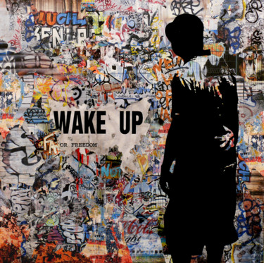 Pintura intitulada "Wake up for Freedom…" por Tehos, Obras de arte originais, Outro
