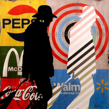 Peinture intitulée "Target market 04" par Tehos, Œuvre d'art originale, Autre