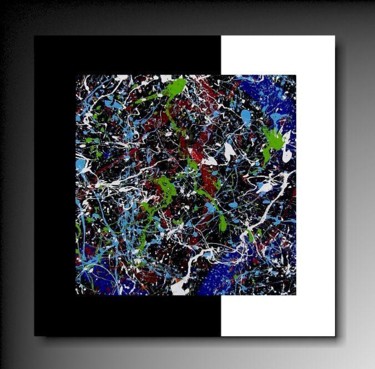 Painting titled "Abstraction C1" by Tehos, Original Artwork, Oil