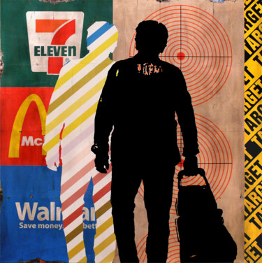 Картина под названием "Target market V01" - Tehos, Подлинное произведение искусства, Акрил