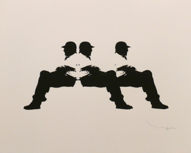 Dibujo titulada "Tehos - Three Men o…" por Tehos, Obra de arte original, Otro