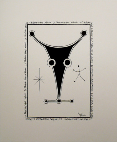 Peinture intitulée "Tehos - Le Taureau…" par Tehos, Œuvre d'art originale, Autre