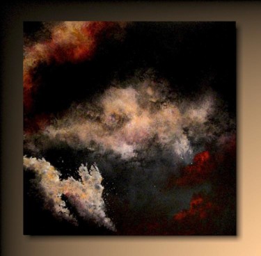 Peinture intitulée "Paysage improbable" par Tehos, Œuvre d'art originale, Huile