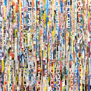 Collages intitulée "Tehos - Colors Field" par Tehos, Œuvre d'art originale, Découpages
