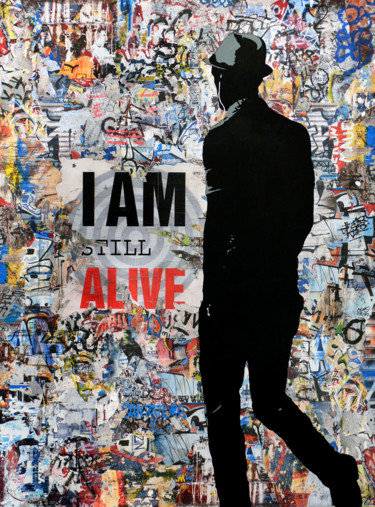 Painting titled "Tehos - I am still…" by Tehos, Original Artwork, Acrylic