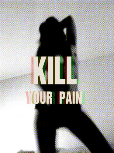 Tehos Kill you pain - Bl version Photographie intitulée "Tehos Kill you pain…" par Tehos, Œuvre d'art originale,