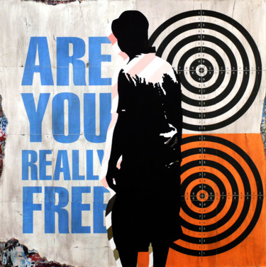 Malerei mit dem Titel "Tehos - Are you rea…" von Tehos, Original-Kunstwerk, Acryl