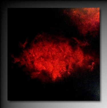 Pintura intitulada "Nuage rouge" por Tehos, Obras de arte originais