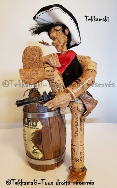 Sculpture intitulée "Lucky Luke" par Tekkamaki, Œuvre d'art originale