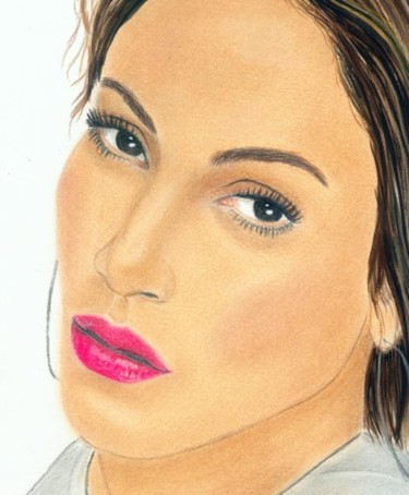 Drawing titled "Jennifer Lopez" by Tekkamaki, Original Artwork, Other