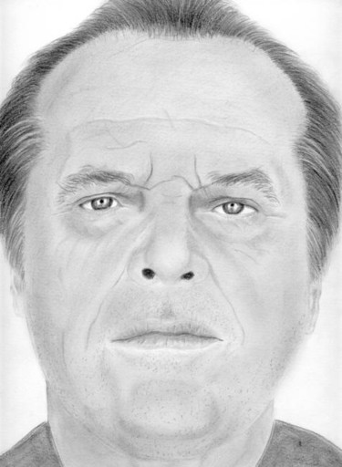 Dessin intitulée "jack nicholson" par Tekkamaki, Œuvre d'art originale, Autre