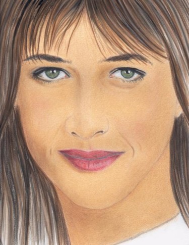 Drawing titled "sophie marceau" by Tekkamaki, Original Artwork, Other