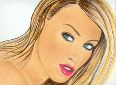 Dessin intitulée "Kylie Minogue" par Tekkamaki, Œuvre d'art originale, Autre