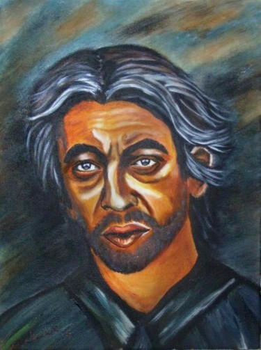 Peinture intitulée "Serge Gainsbourg" par Tekkamaki, Œuvre d'art originale, Huile
