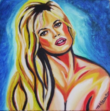 Peinture intitulée "Brigitte Bardot" par Tekkamaki, Œuvre d'art originale, Huile
