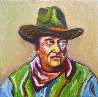 Peinture intitulée "John Wayne" par Tekkamaki, Œuvre d'art originale, Huile