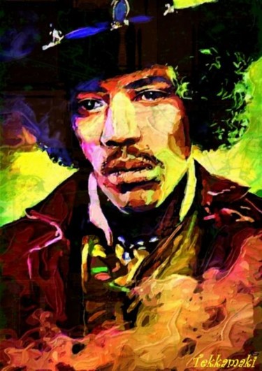 Arts numériques intitulée "Jimi Hendrix" par Tekkamaki, Œuvre d'art originale, Autre