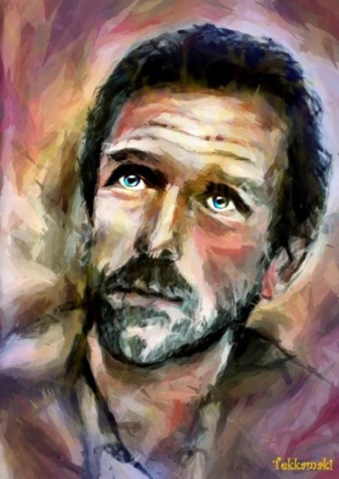 Arts numériques intitulée "Hugh Laurie" par Tekkamaki, Œuvre d'art originale, Autre