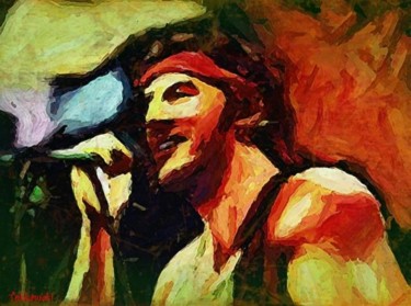 Arts numériques intitulée "Bruce Springsteen" par Tekkamaki, Œuvre d'art originale, Autre