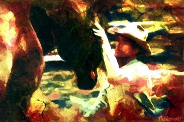 Arts numériques intitulée "Robert Redford" par Tekkamaki, Œuvre d'art originale, Peinture numérique