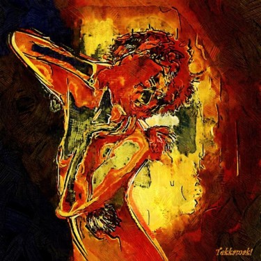 Digital Arts titled "Au feu de sa Passion" by Tekkamaki, Original Artwork, Digital Painting