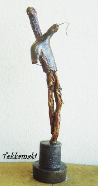 Sculpture intitulée "La Danse de Barbe B…" par Tekkamaki, Œuvre d'art originale, Techniques mixtes