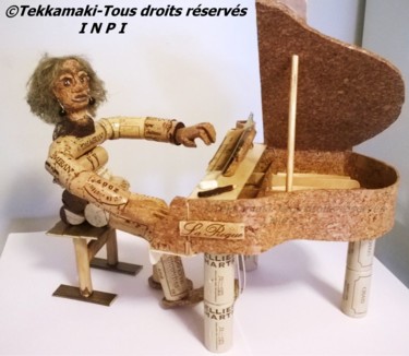 Sculpture intitulée "La pianiste" par Tekkamaki, Œuvre d'art originale