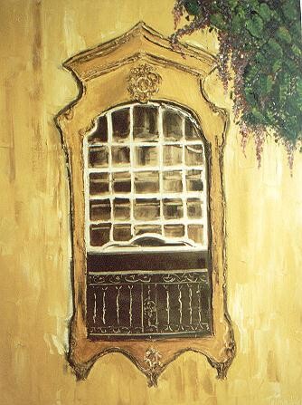 Pintura intitulada "JANELA (WINDOW)" por Telma Weber, Obras de arte originais