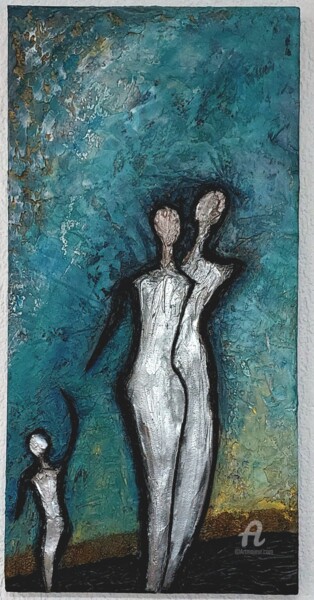 Painting titled "Come son ( relation…" by Patrik Magdalenić, Original Artwork, Acrylic