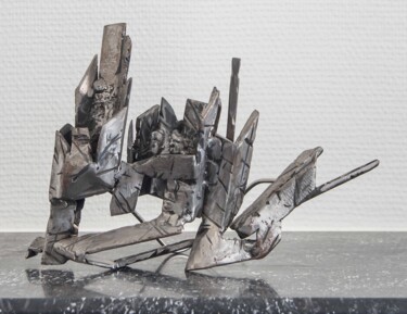 Sculpture intitulée "Full Metal" par Tenos3000, Œuvre d'art originale, Métaux