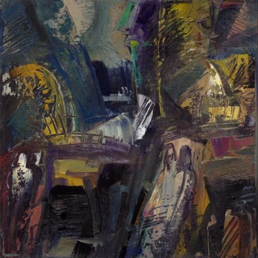 Картина под названием "ожидание радуги" - Tensil, Подлинное произведение искусства, Масло