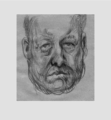 Рисунок под названием "портрет мужчины" - Tensil, Подлинное произведение искусства, Другой