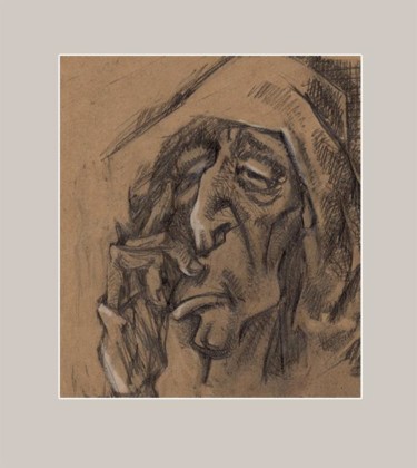 Рисунок под названием "Cавонарола-проповед…" - Tensil, Подлинное произведение искусства, Другой